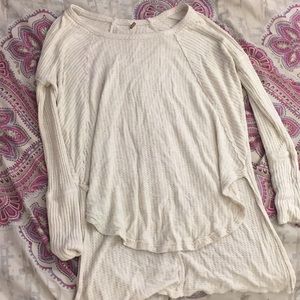 Free People Cream Top